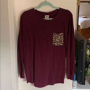 PINK Victoria’s Secret Heath Pocket Campus Tee